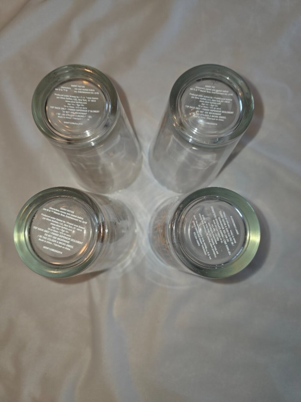 Harry Potter Hogwarts House Drinking Glasses Drinkware 16 oz Collectible Movie - Picture 4 of 6